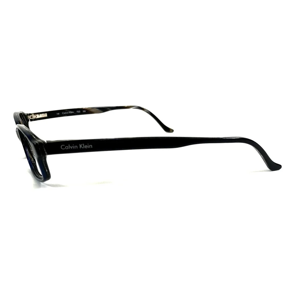 Calvin Klein Eyeglasses Frames 753 018 Black Blue Brown Horn 51-15-140